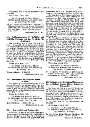 Anerkennung der deutschen Schule in Rom : [Erziehung] ; [Amtliche Erlasse] ; [Amtlicher Teil]