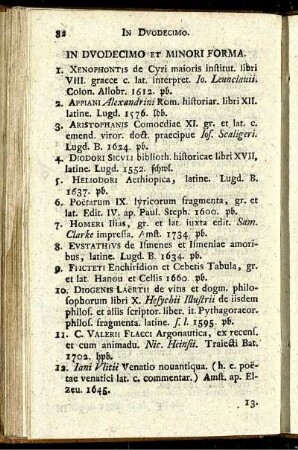 In Duodecimo Et Minori Forma.