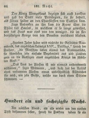 Hundert ein und sechszigste Nacht