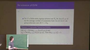 Distributions of modules over finite Zp-algebras