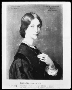 Frau Agnes Jordan / Gattin eines Freundes