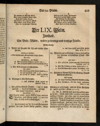 435-444, Der LIX. Psalm