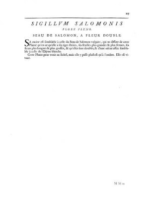 Sigilium Salomonis Flore Pleno
