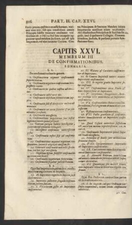 Capitis XXVI. Membrum III.
