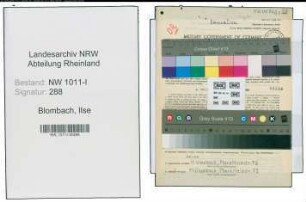 Entnazifizierung Ilse Blombach , geb. 08.04.1909 (Lehrerin)