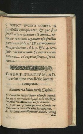 Caput Tertium. Adversus quos condictio incerti competat.