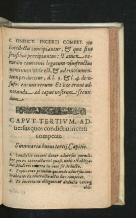 Caput Tertium. Adversus quos condictio incerti competat.