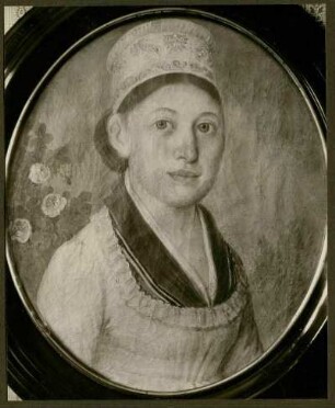 Frauenbildnis. Gemälde von J. Schlessinger