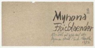Notizzettel Mynona Friedlaender