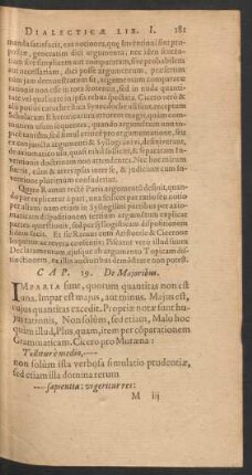 Cap. 19. De Maioribus.