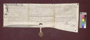 Bernhard Franck von Brombach leiht von der Kirchenpflege zu Schopfheim 60 Pfund Stäbler, verzinslich mit 3 Pfund.