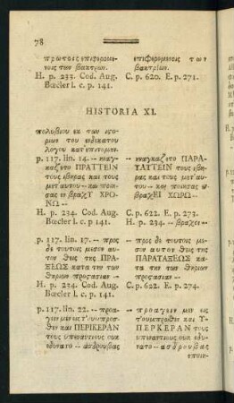 Historia XI.