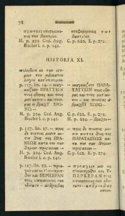 Historia XI.