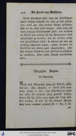 Vierzigstes Kapitel.
