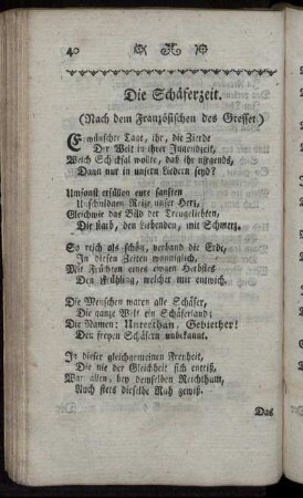 Die Schäferzeit. - Adelheid.