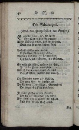 Die Schäferzeit. - Adelheid.