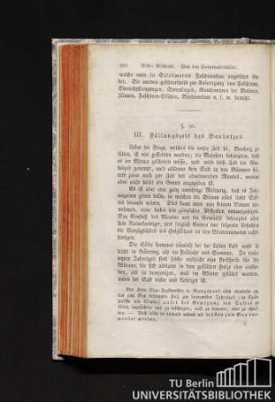 III. Fällungszeit des Bauholzes.