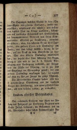 Loudon, oberster Befehlshaber.