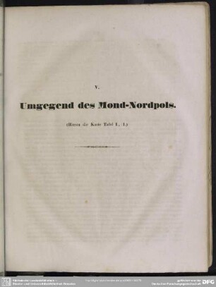 V. Umgegend des Mond-Nordpols.