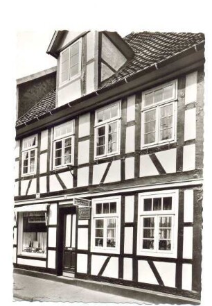 Unter der Wehme. Detmold. Sterbehaus des Dichters Grabbe