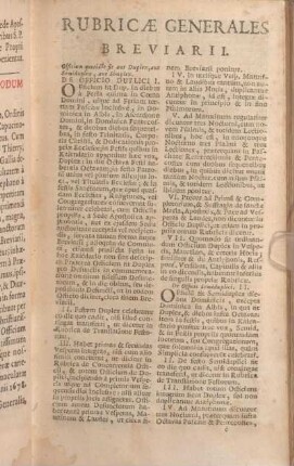 Rubricae Generales Breviarii.
