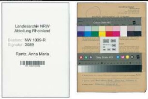 Entnazifizierung Anna Maria Rentz , geb. 26.02.1910 ()