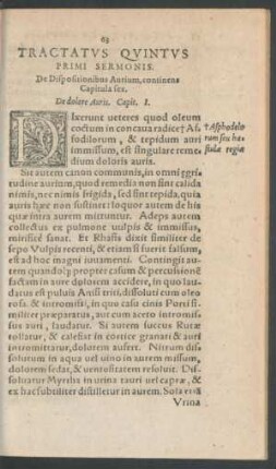 Tractatus Quintus Primi Sermonis.