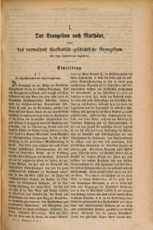 Das Evangelium nach Matthäus : Theologisch-homiletisch bearbeitet