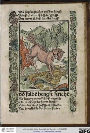 Von falben hengst strichen.