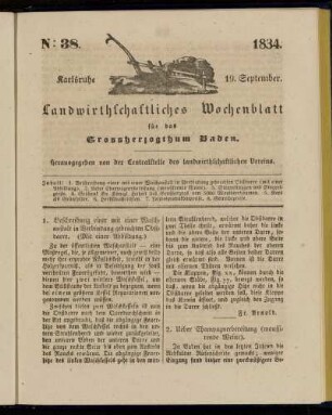 No 38. 19. September. 1834