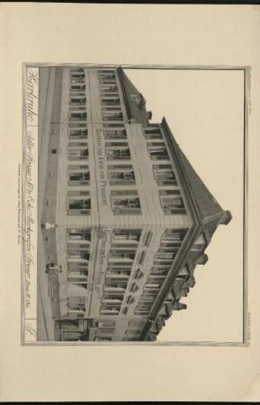 G. Adler Strasse No 34. Ecke Markgrafen Strasse.