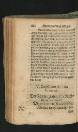 V. Consilium Aulico-Politicum.