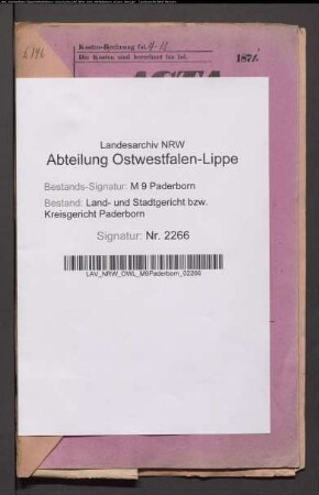 Erblasser: Müller, Joseph; Erblasser: Müller, Theresia, geb. Lippegans: