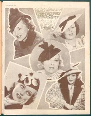 Sombreros de las señoras de las estrellas de Hollywood] [Fotografías]