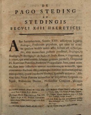 Ioannis Danielis Ritteri D S. R. M. A Consil. Avl. Et Histor. P.P. H.T. De Cani Ord. Philos. Et Impreiali Avctoritate Constitvti Comitis Palatini Tractatvs de Pago Steding Et Stedingis Secvli XIII Haereticis : In Lvcem Editvs