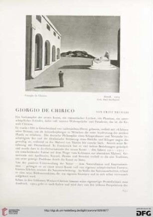 21: Giorgio de Chirico