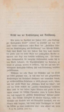 231-274 Ritschl von der Rechtfertigung und Versöhnung