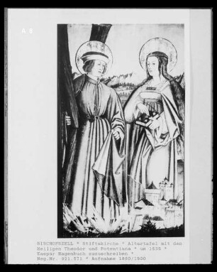 Altartafel mit den Heiligen Theodor und Potentiana