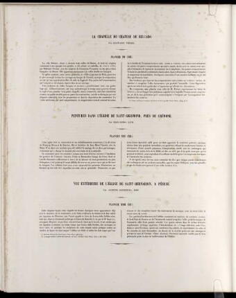 La Chapelle Du Chateau De Belcaro. Planche XV (51).