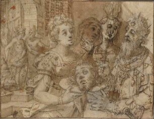 Salome bringt Herodes das Haupt des Johannes des Täufers