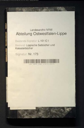 Salbuch der Stadt Salzuflen von 1806, Bd. 5
