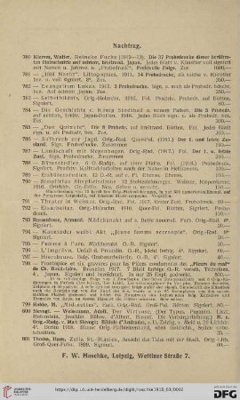 Nachtrag (Nr. 780 - 801)