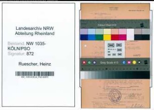 Entnazifizierung Heinz Ruescher , geb. 00.00.0000 ()