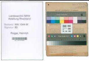 Entnazifizierung Heinrich Rogge , geb. 27.10.1896 (Maurer)