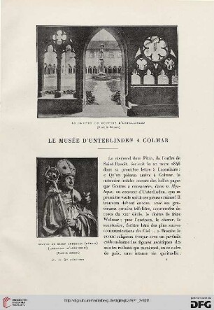 5. Pér. 4.1921: Le musée d'Unterlinden à Colmar