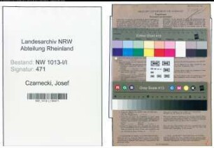 Entnazifizierung Josef Czarnecki , geb. 08.06.1901 (Buchhalter)