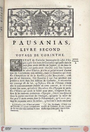 Livre second: Voyage de Corinthe