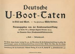 Deutsche U-Boot-Taten in Bild und Wort