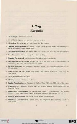 Keramik (Nr. 1-68)