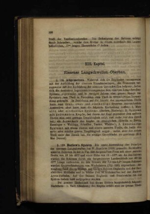 XIII. Kapitel. Eiserner Langschwellen-Oberbau.